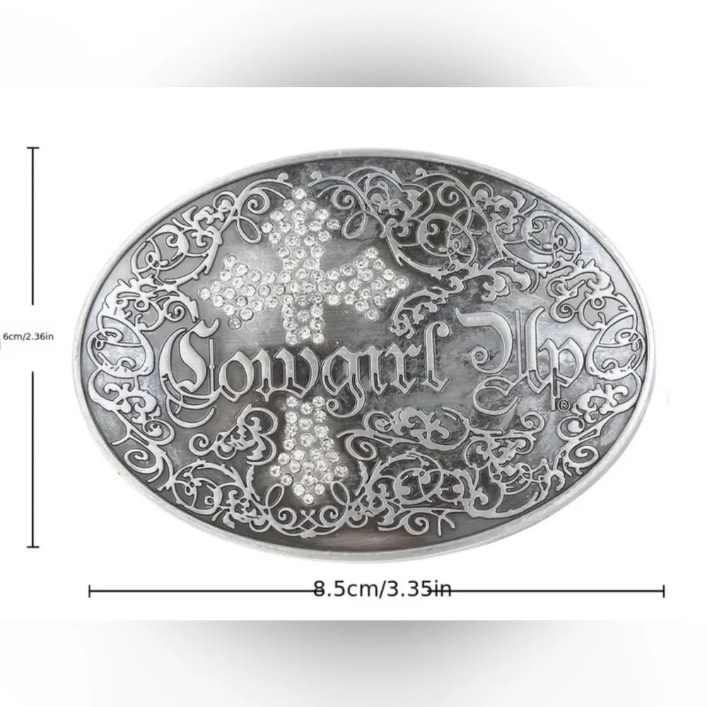 Cross Retro cross Pattern Belt Buckle - Stylish Western Cowgirl Accessory T3MIS